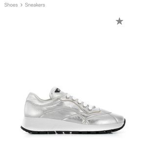 Prada quilted leather sneakers size 37